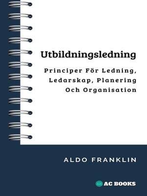cover image of Utbildningsledning